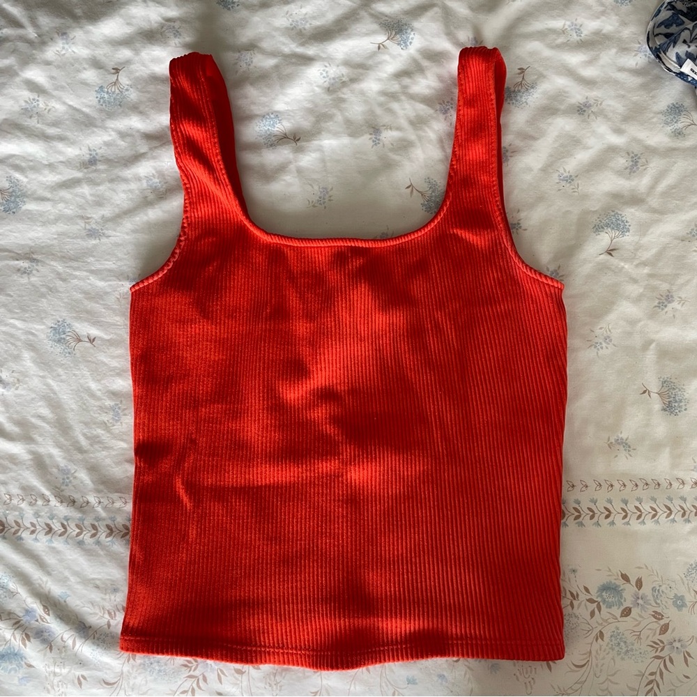 Square Neck Ribbed Tank